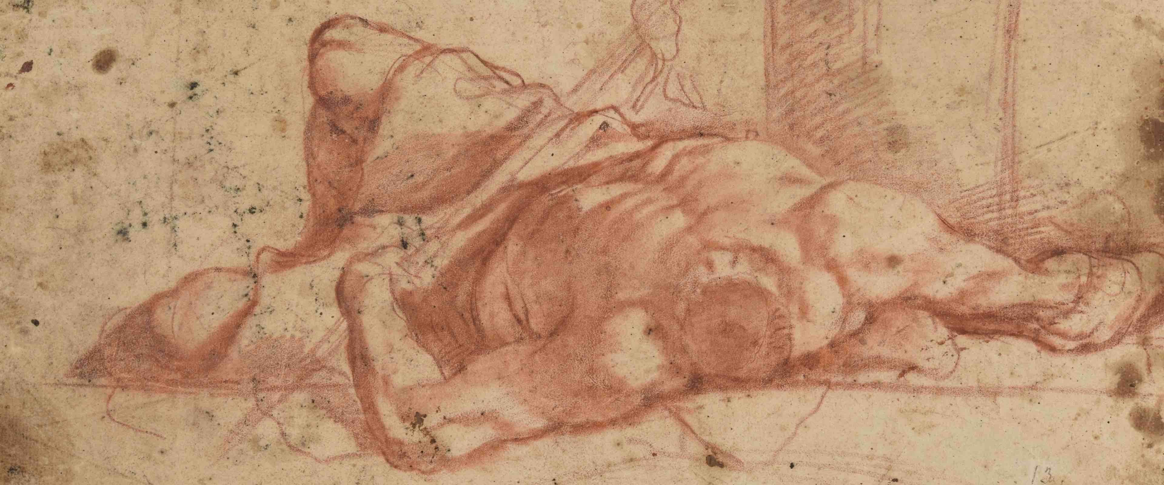 Mattia Preti drawing of Saint John the Baptist
