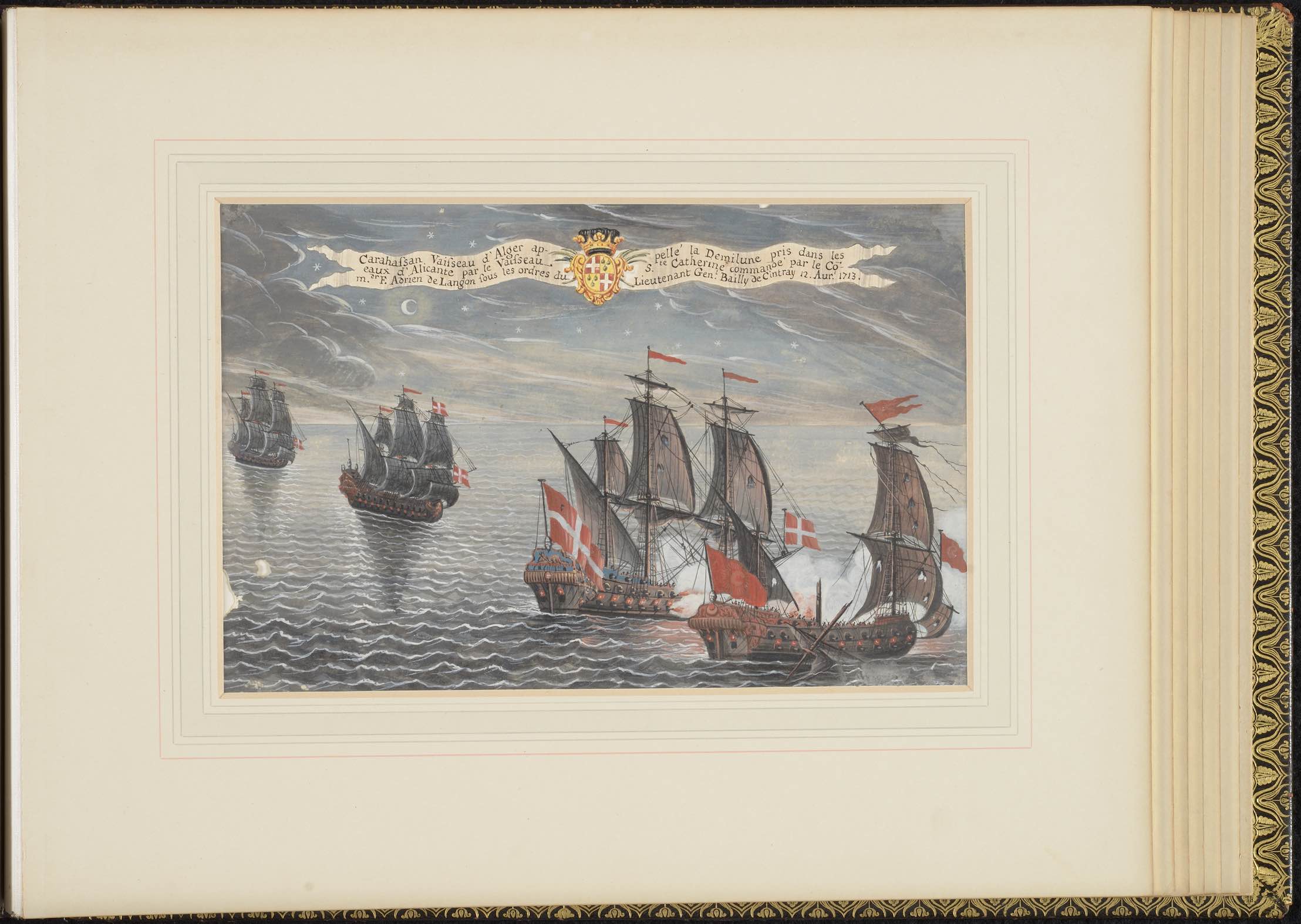 Naval Actions of the Order of the Knights of Malta.<br>Malta or France, 18th century