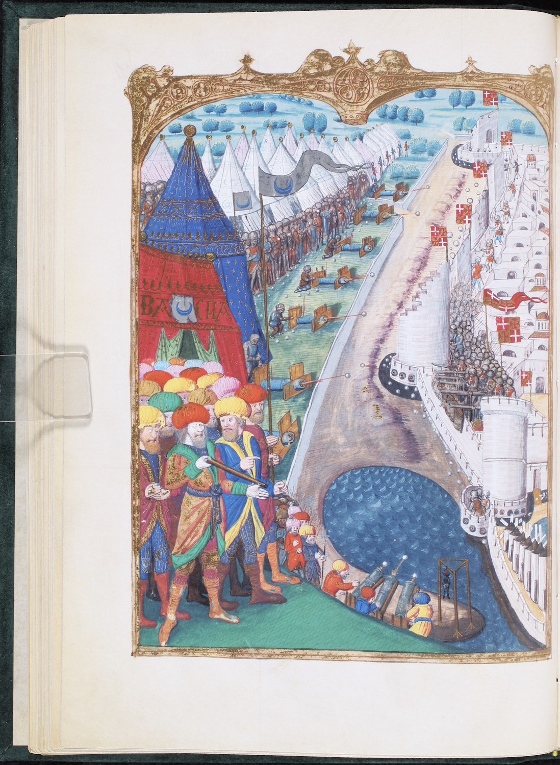 Guillaume Caoursin. <em>Obsidionis Rhodiae urbis descriptio</em>.<br>France, 1481-1500
