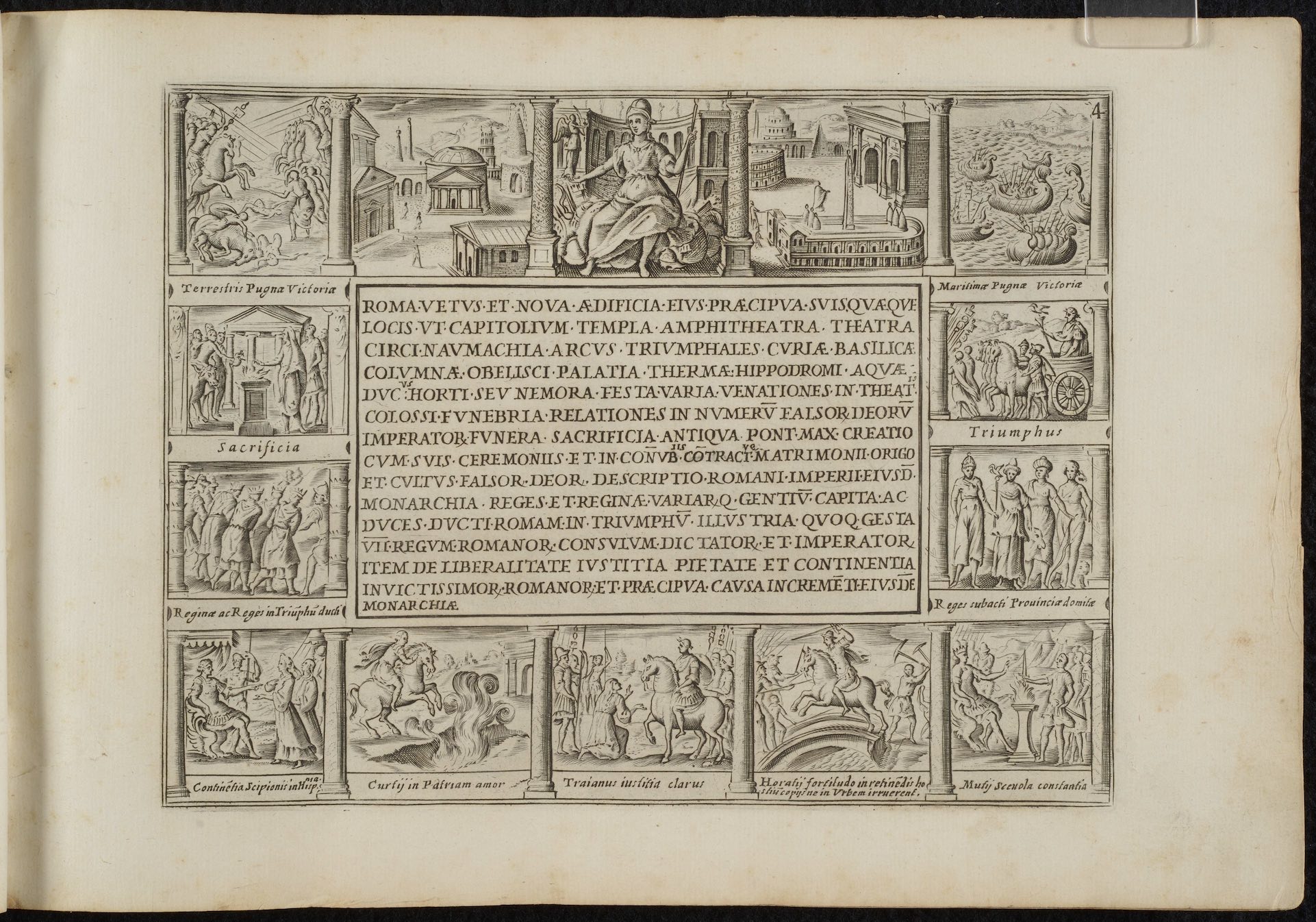 Depictions of the ruins of Rome by Giacomo Lauro [Latin/Italian]<br>Rome, 1637